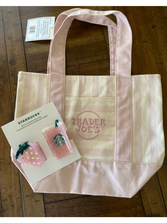 Starbucks Accessories - Trader Joe’s & Starbucks Pink Hair Clips